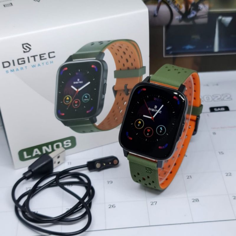 Jam Tangan Smartwatch Digitec Lanos Rubber Original Smart Watch