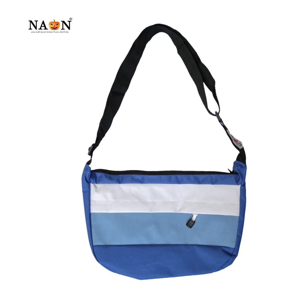 Tas Slempang Walker Motif Xtc - Sling Bag Naon Biru Biru Putih