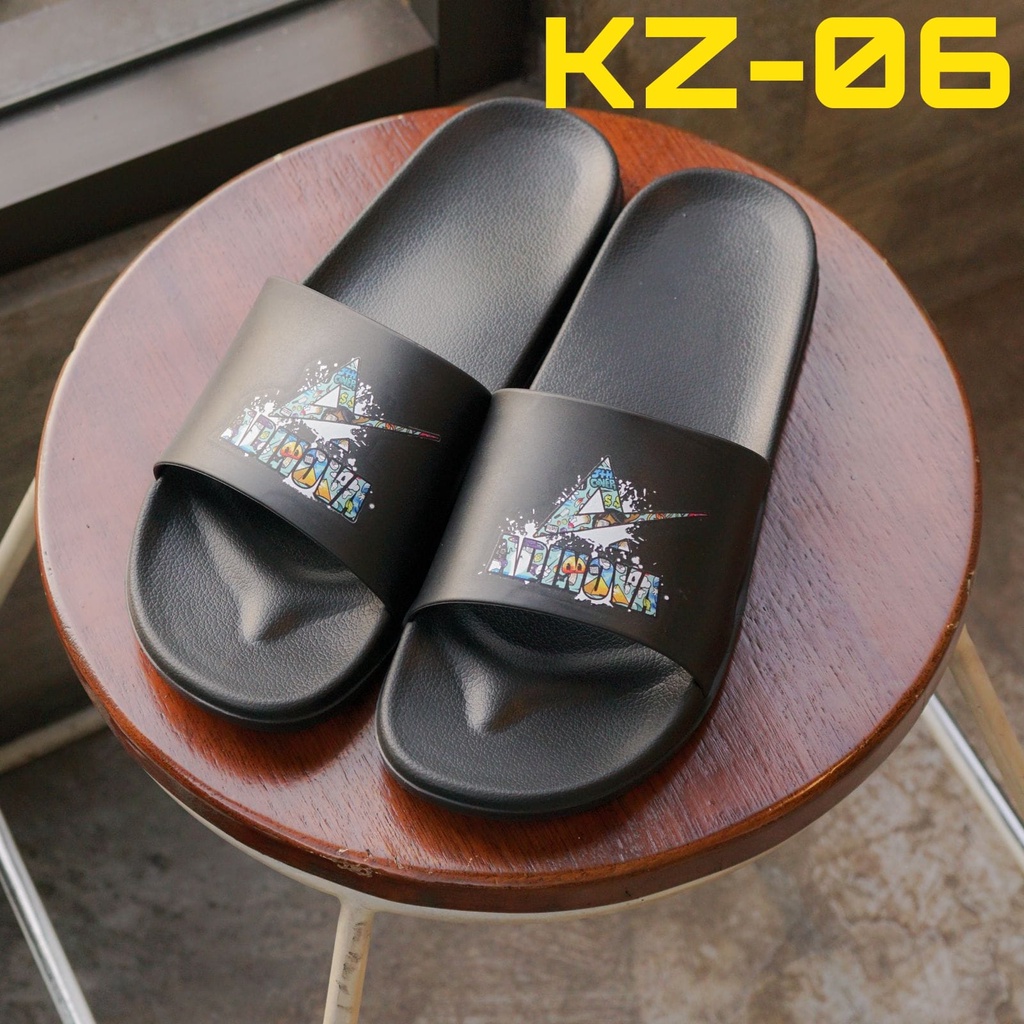 sandal selop Adinova bahan karet Design Simple ( KZ01-KZ08 )