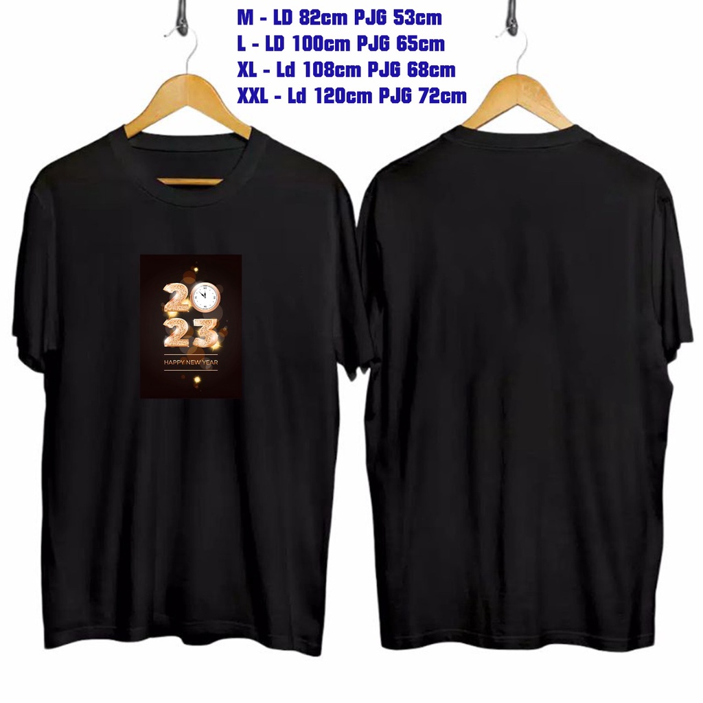 GSC - Baju Kaos Oversize New Year 2023 / Kaos Oversize Bahan Cotton Combed 24 S Terbaru