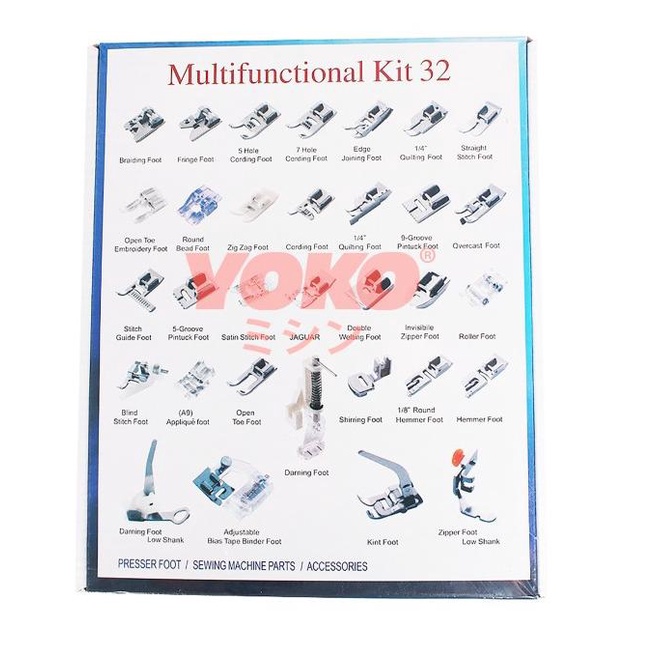 Sepatu Set 32 Pcs Set Mesin Jahit Portable