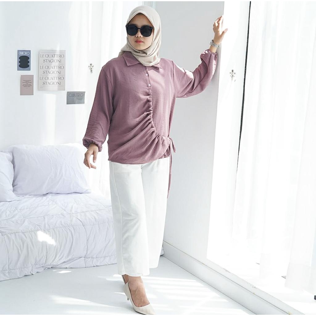 GFS NAMIA CRINCLE BLOUSE KERUT