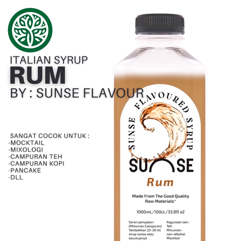 

ECOVILL COFFEE - Italian Syrup Rum By Sunse Flavour