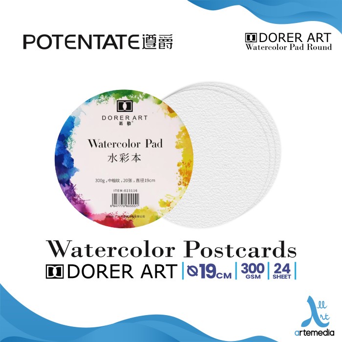 

Kertas Cat Air Potentate 19cm Watercolor Circle In Pad