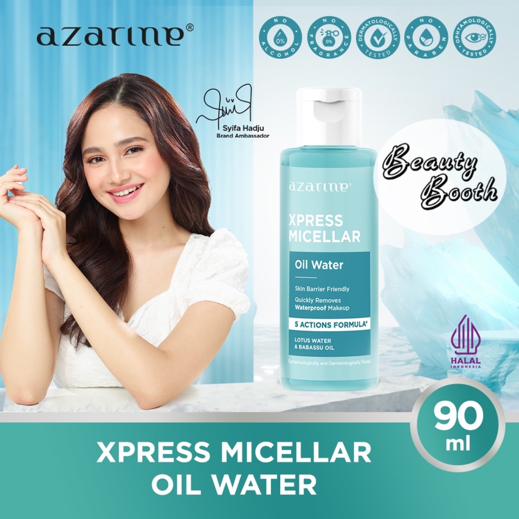 AZARINE Xpress Micellar Water 90ml | Ceramoist Botanical Micellar Water 90ml | Pembersih Make Up