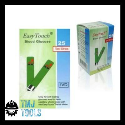 Easy Touch Strip Glucose Strip Gula Darah Stik Tes Alat Cek Kadar Glukosa Kencing Manis Isi 25 Stik Best Seller?