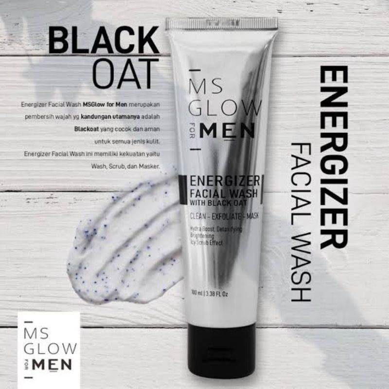 FACIAL WASH MEN MS GLOW // ENERGIZER FACIAL WASH MEN