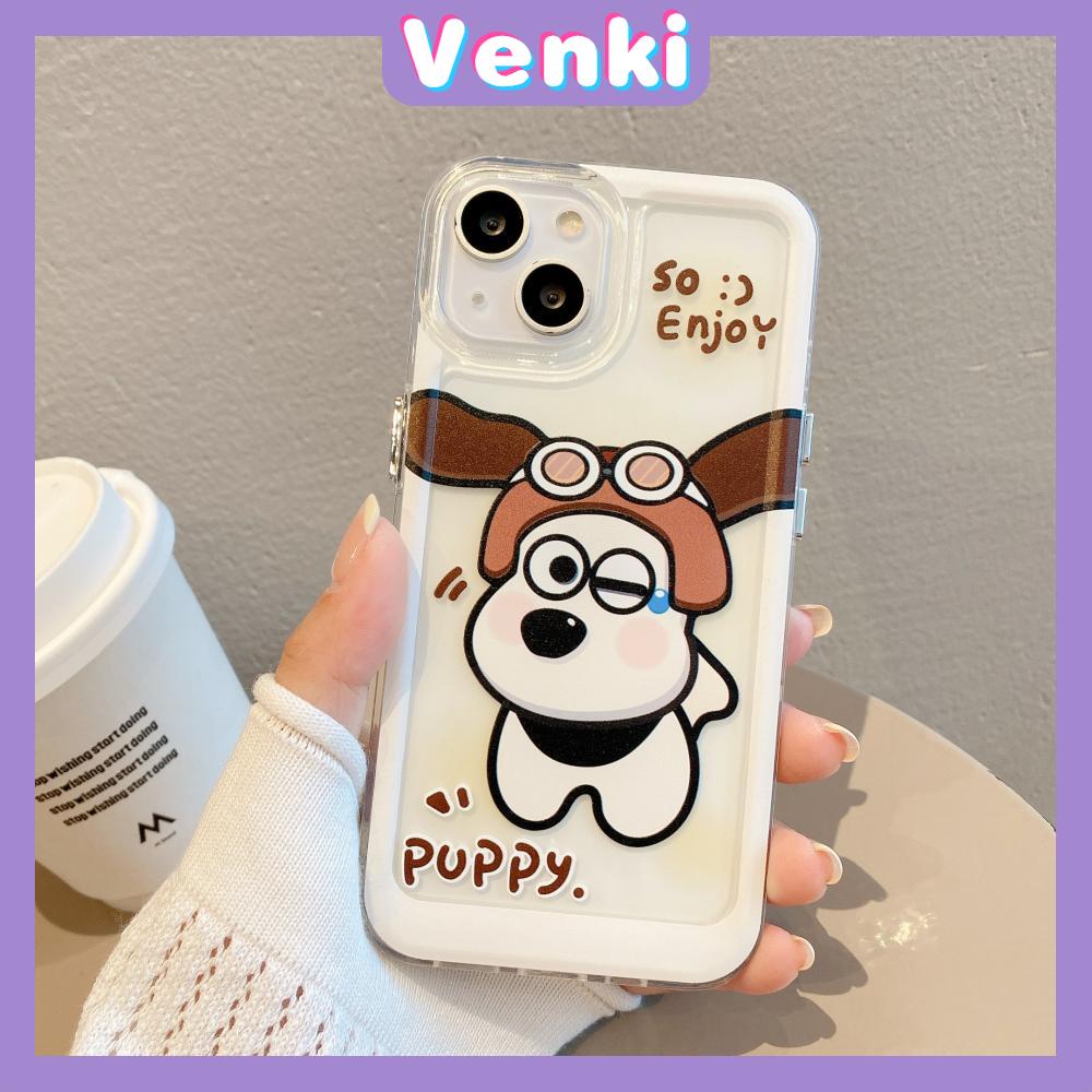 Case For iPhone 14 Pro Max Soft Silcone Big Hole Space Case Cartoon Cute Dog Plating Buttons Camera Protection Shockproof For iPhone 14 13 12 11 Plus Pro Max 6 7 8 Plus XR XS