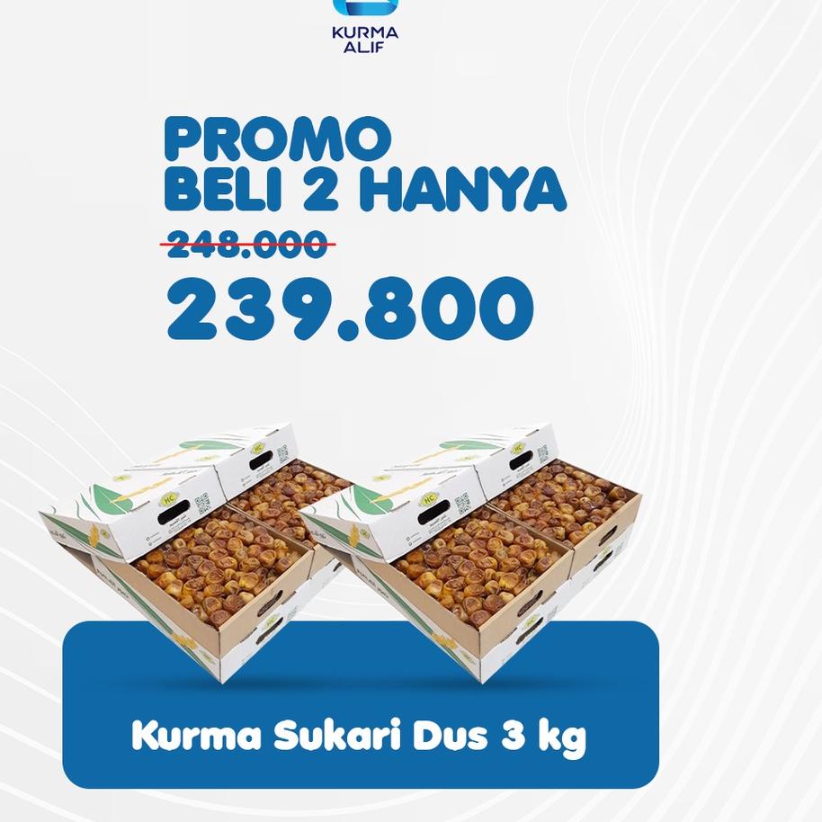 

ㆊ Kurma Sukari Dus 3 Kg | Kurma Raja Sukari Basah Premium Date Quality BEST PRICE 3786 ◘