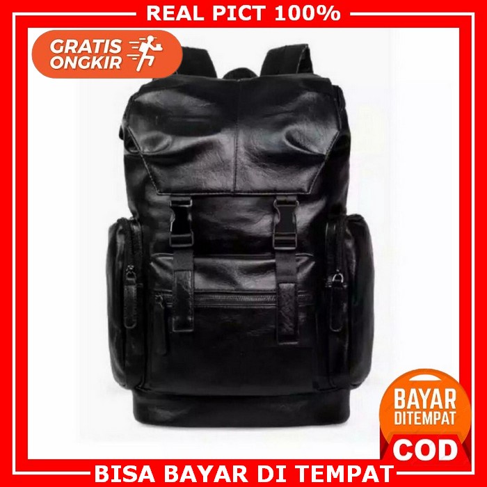 Tas Ransel Pria Import  Sekolah Anak Laki Laki Sma Smp Smk Anti Air Di Tas Ransel Pria Kulit Tebal T