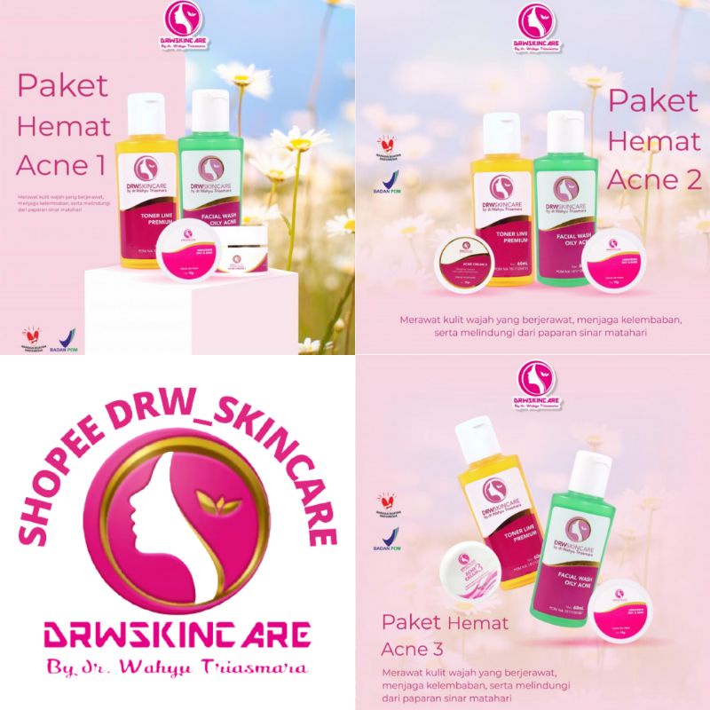 DRW SKINCARE/PAKET HEMAT ACNE 1/PAKET HEMAT ACNE 2/PAKET HEMAT ACNE 3/PAKET HEMAT ACNE/PAKET HEMAT J