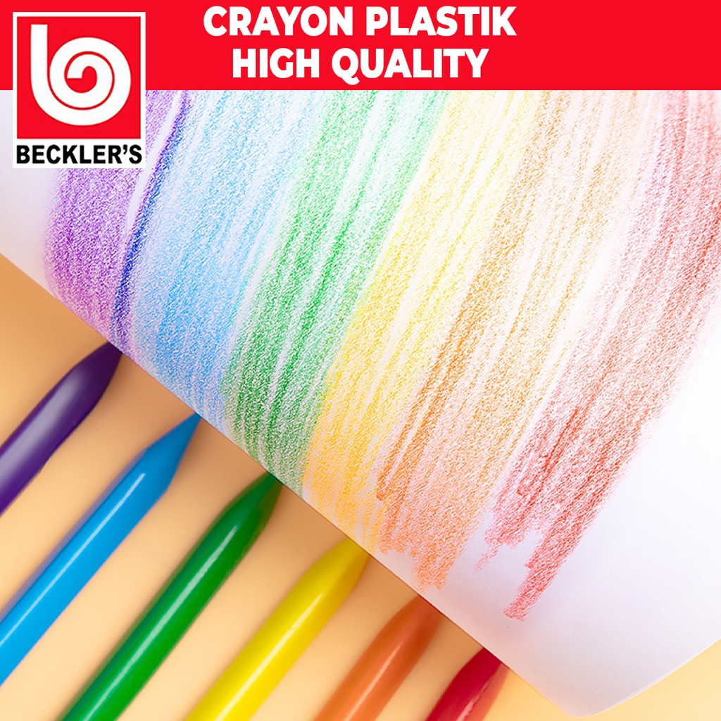 Crayon Set Anti Air 12/24/36 Pcs / Krayon Plastik Anti Kotor Tangan Warna Cerah Segitiga Ergonomis Tidak Beracun