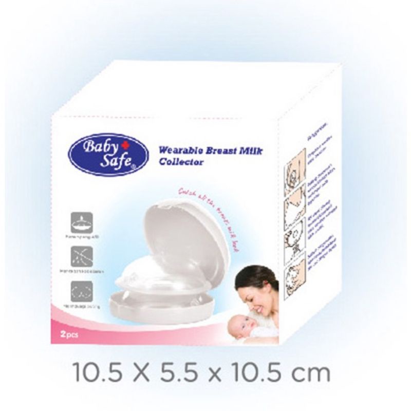 Baby Safe Wearable Breast Milk Collector BPC01 - Babysafe Wadah Tampung Asi Bayi - Breasts Milk Collection Shell