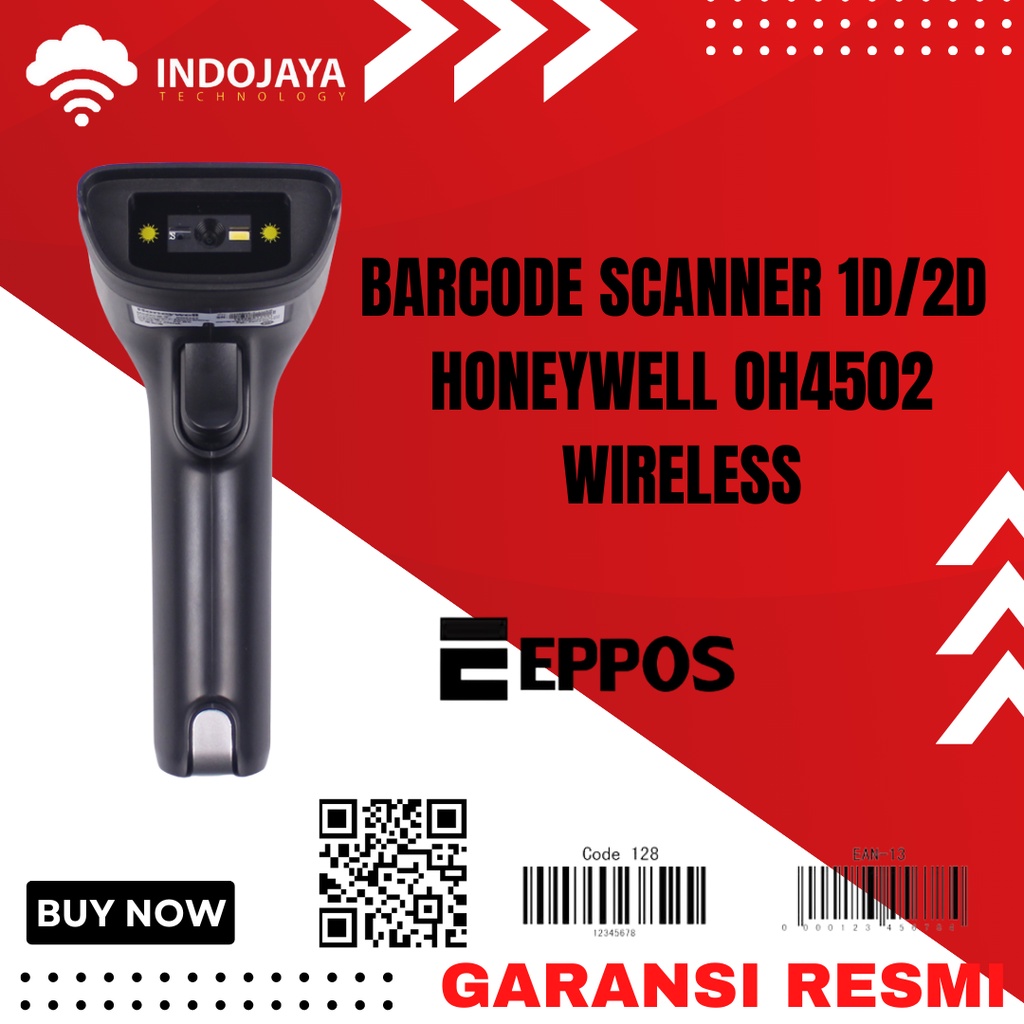 Barcode Scanner 1D 2D Honeywell OH4502  Wireless