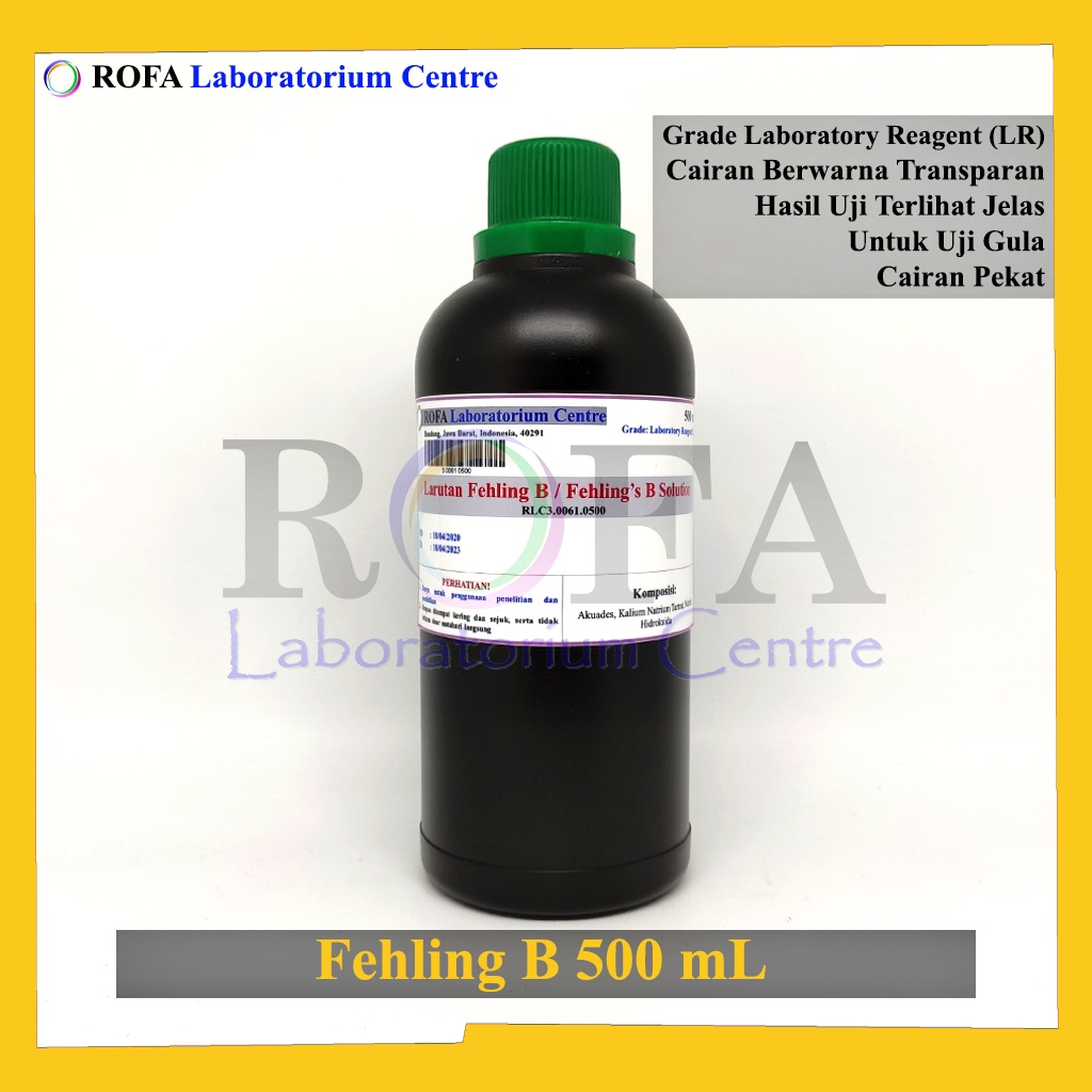 Jual Larutan Fehling B / Fehling B Solution / Reagen Fehling B ...