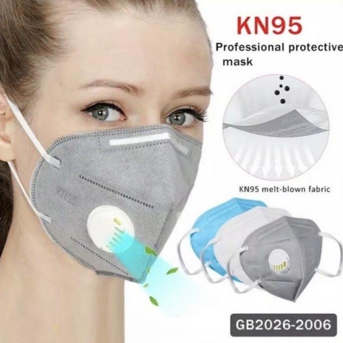 ORIGINAL MASKER RESPIRATOR KN95 SEJENIS N95 COVID MASK KN 95 t-tscreativeproduc dijamin