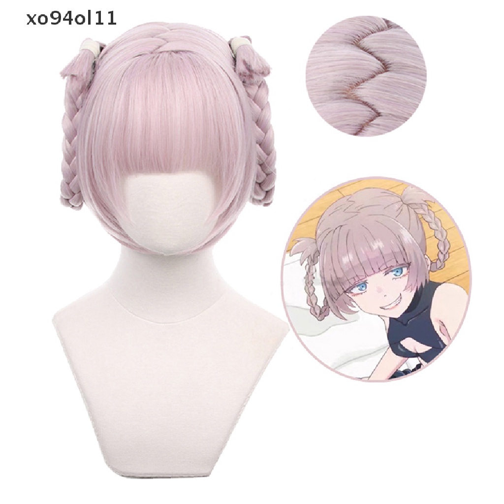 Xo Wigrambut Palsu Anime Call of the Night Nazuna Nanakusa Warna Pink Muda Untuk Cosplay