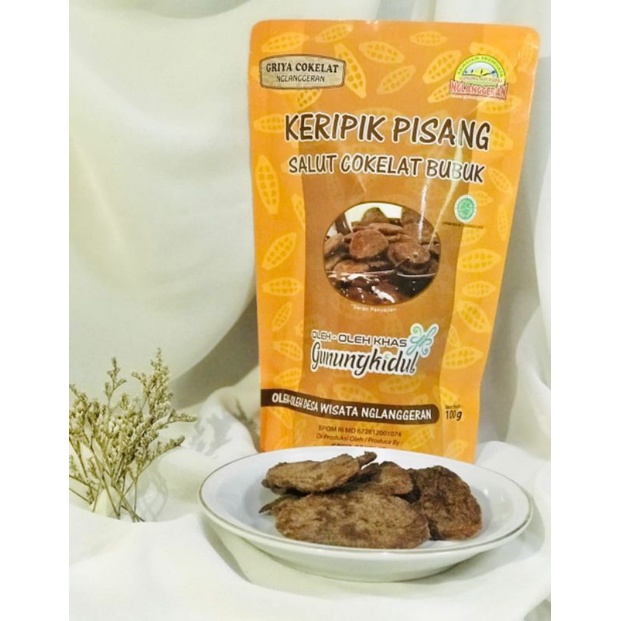 

Pisang Salut Coklat Kemasan berdiri 115gram