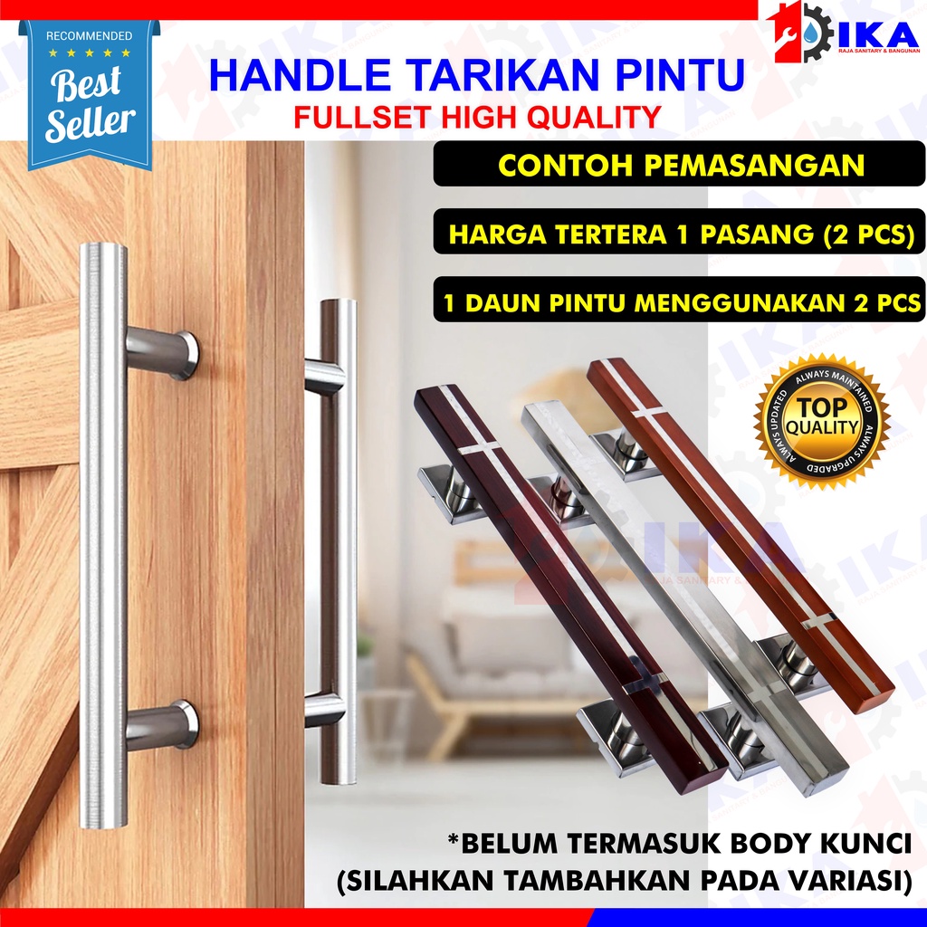 handle pintu rumah minimalis tarikan gagang stainless murah 33cm dan 45cm