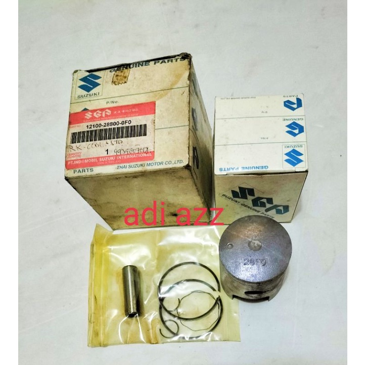 piston set ring seher seker pen standar Suzuki rk cool original SGP 12100-28F00-0F0
