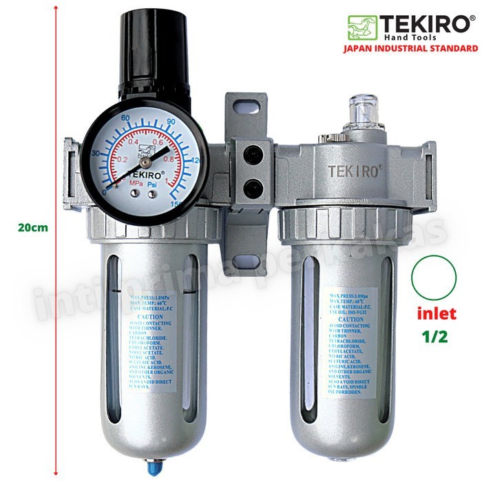 TEKIRO Double Air Filter Regulator - Filter Udara Kompresor Terlaris