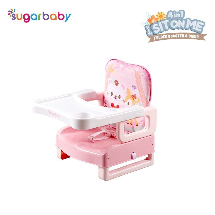 Sugar Baby 4in1 Sit On Me Folded Booster &amp; Chair - Kursi Makan Bayi MBS