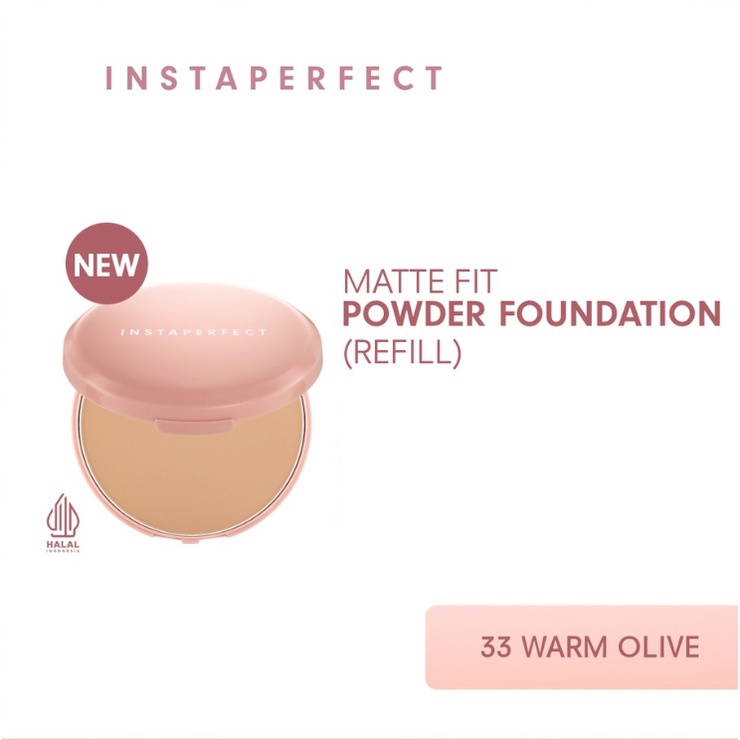 Wardah Instaperfect Matte Fit Powder Foundation - 13g (Full/Refill)