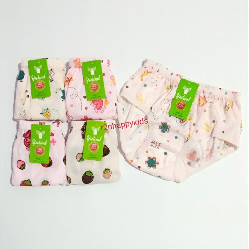 SS - ( S - XXL ) 12 Pcs 1 Lusin CD Wanita Yutind ( Sablon / Bordir ) / Celana Dalam Wanita Yutind / Sempak Wanita Yutind Jumbo