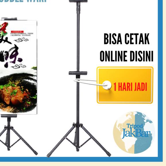 TRIPOD DISPLAY / STAND FRAME / STAND BANNER TRIPOD CAMERA - Hitam