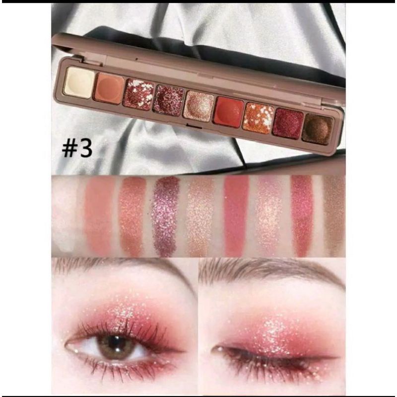 [ORIGINAL] Lameila Korean Eyeshadow Palette 9 Warna Beautiful Color Seri LM 3600 Matte and Glitter/Eyeshadow Lameila/Eyeshadow gliter/kosmetik mata/lameila