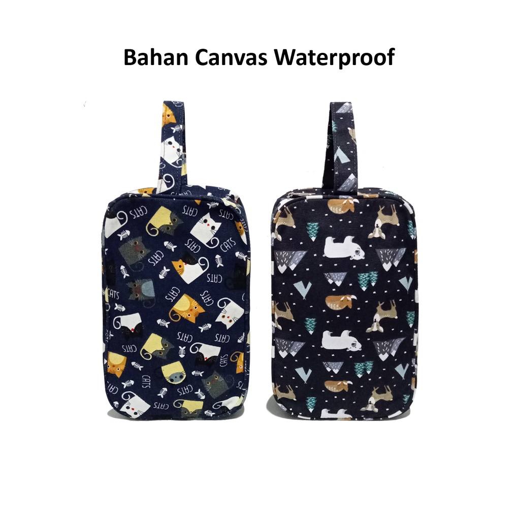 Tas kosmetik Pouch make up motif bunga murah terbaru Travel Organizer lucu Tas makeup Waterproof cosmetic bag anti air multi fungsi pouch jumbo