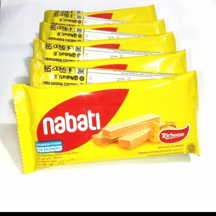 

Nabati wafer 20gram 1 Renceng isi 10 Pcs