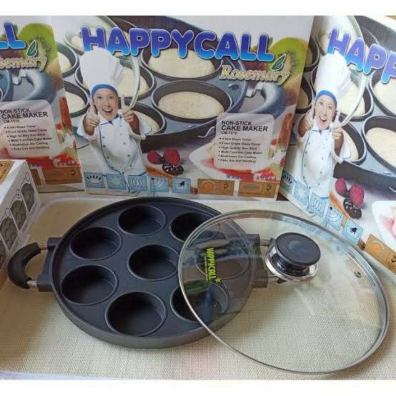 Cetakan HC Happy Call Martabak Mini isi 8 Lubang Datar