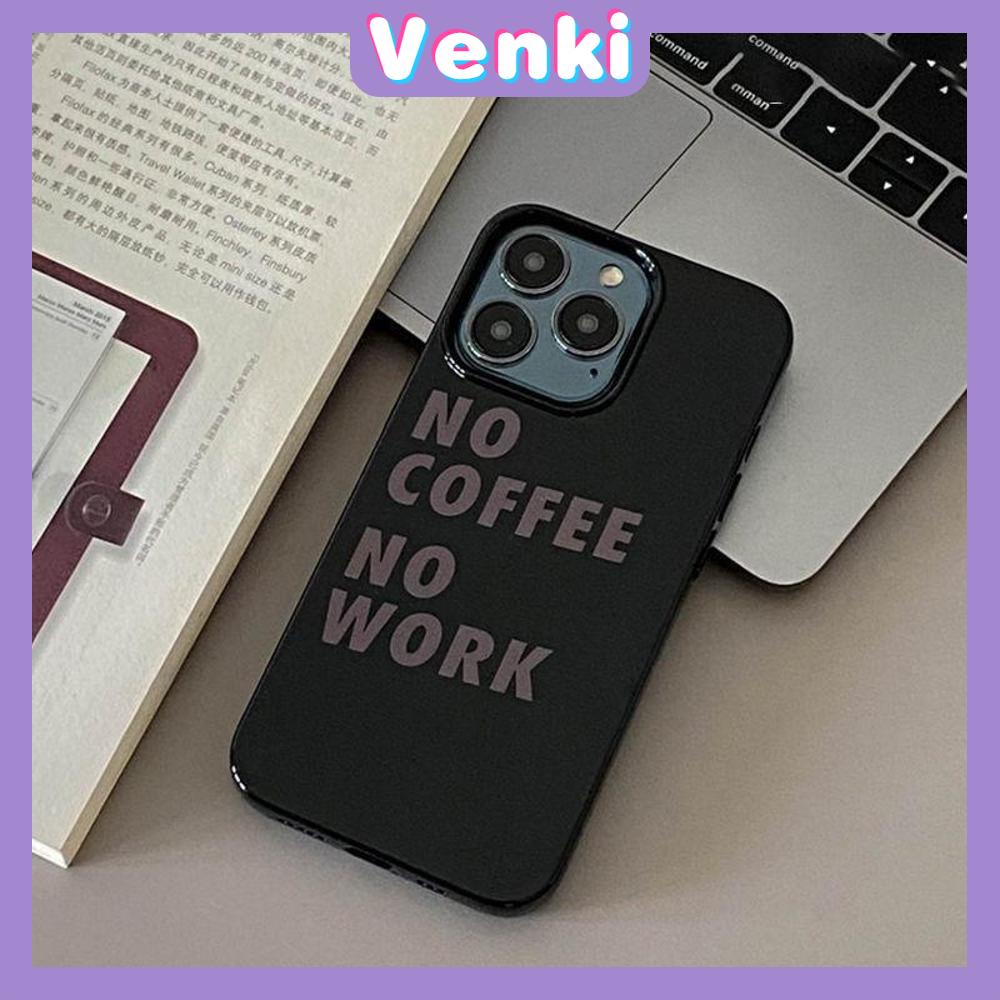 Case iPhone 14 Pro Max TPU Soft Case Creative Coffee English Words Glossy Black Candy Case Camera Protection Shockproof For iPhone 14 13 12 11 Plus Pro Max 7 Plus X XR