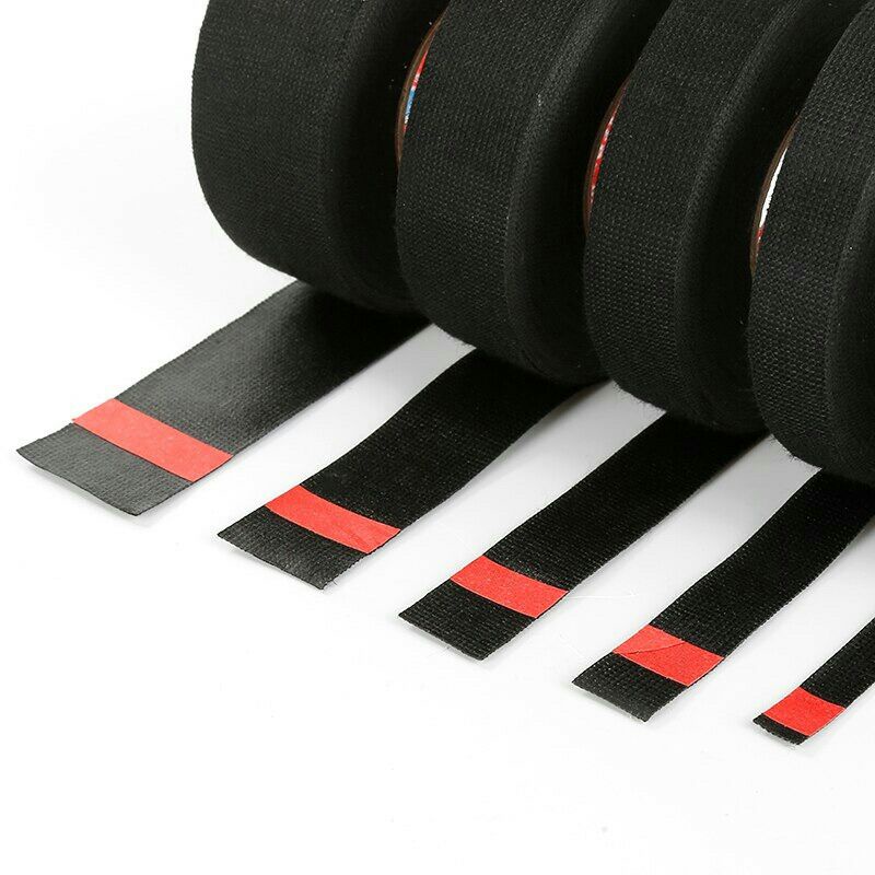 Lakban KAIN Adhesive Cloth Tape Heat-resistant 25mm 15m tf11 Black