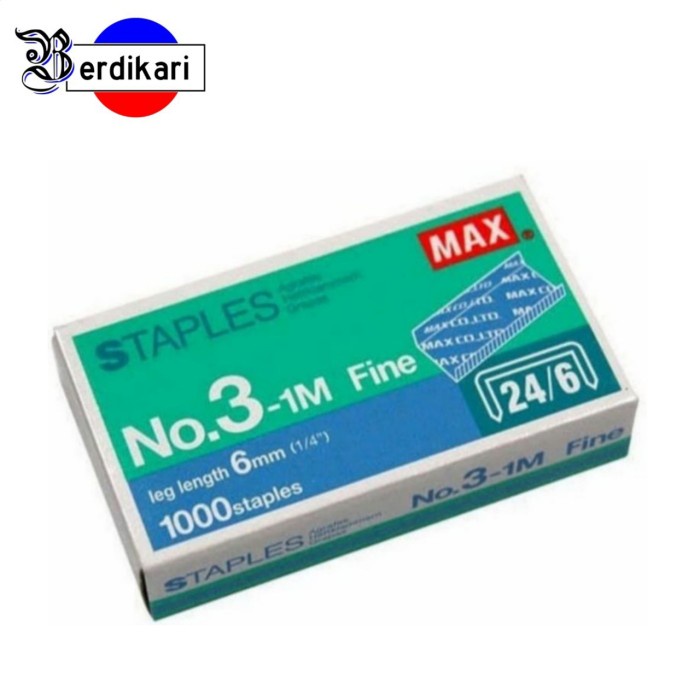 

Kualitas terbaik] Isi Staples Max No.3 - 1M 24/6