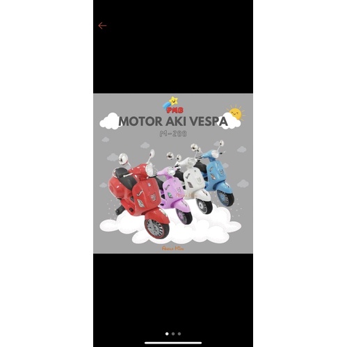 vespa aki anak / vespa anak / motor aki / motor charger