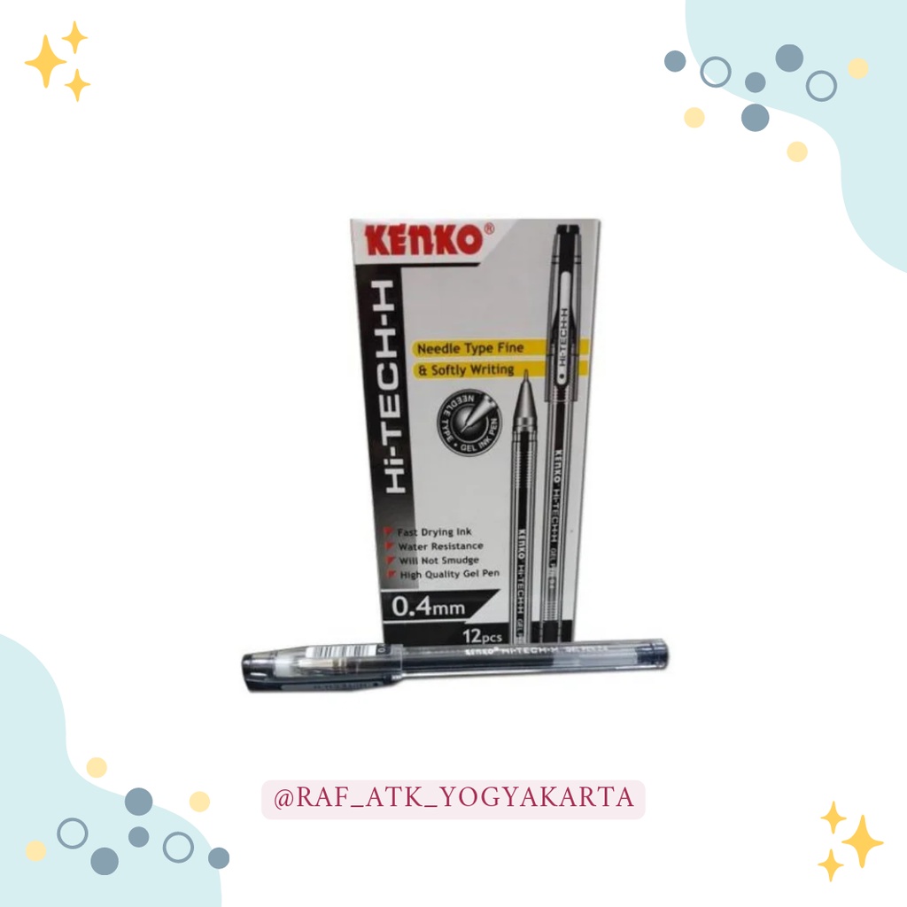 

GEL PEN / PENA / BALLPOIN / PULPEN KENKO HI TECH 0.4