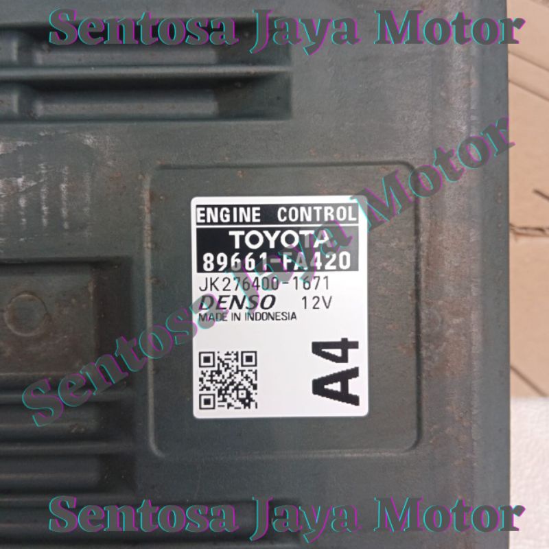 Ecu / Engine control unit / Computer Toyota Fortuner VRZ 2020-2022 |89661-FA420 Original