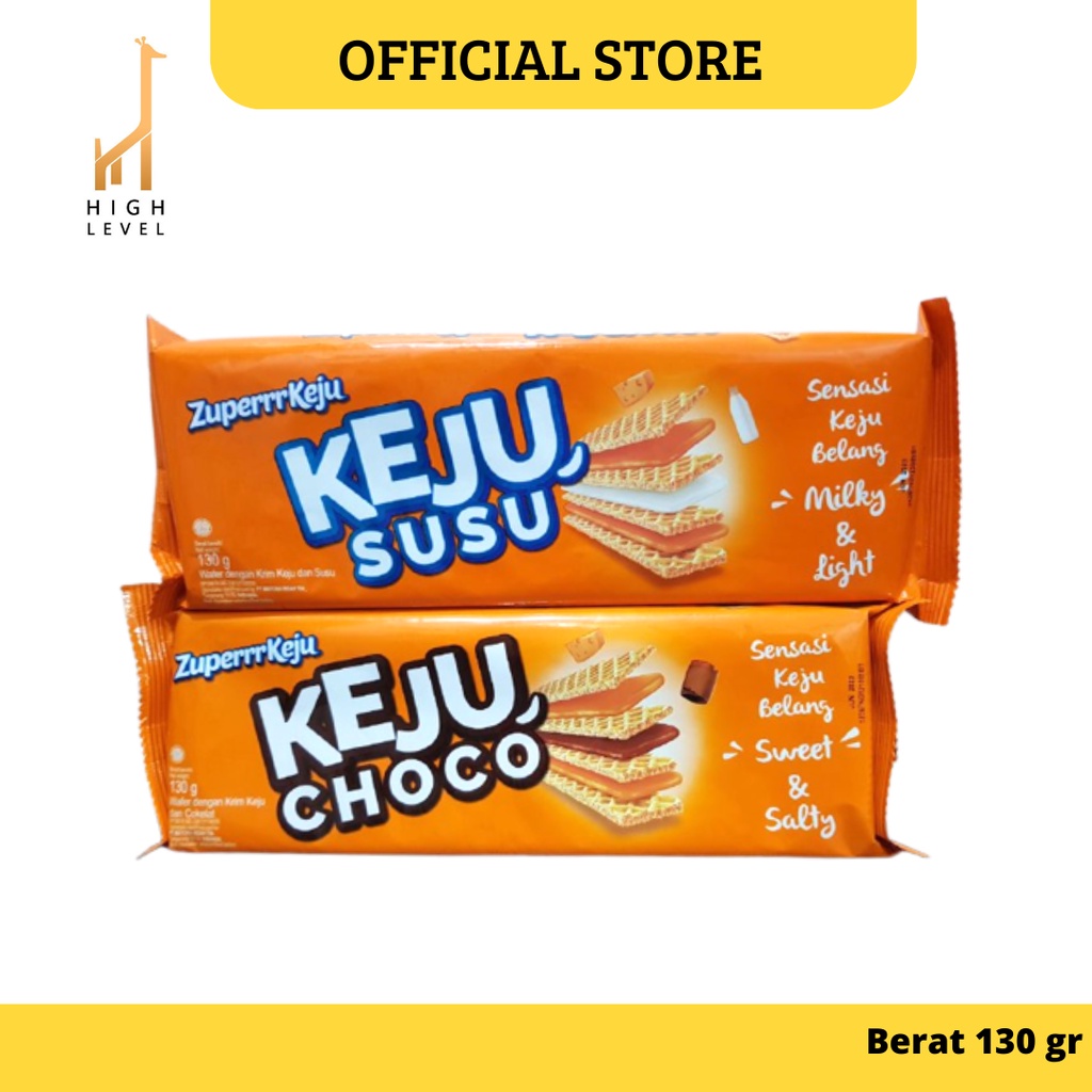 Zuperrr Keju Wafer 130GR Keju Susu & Keju Choco