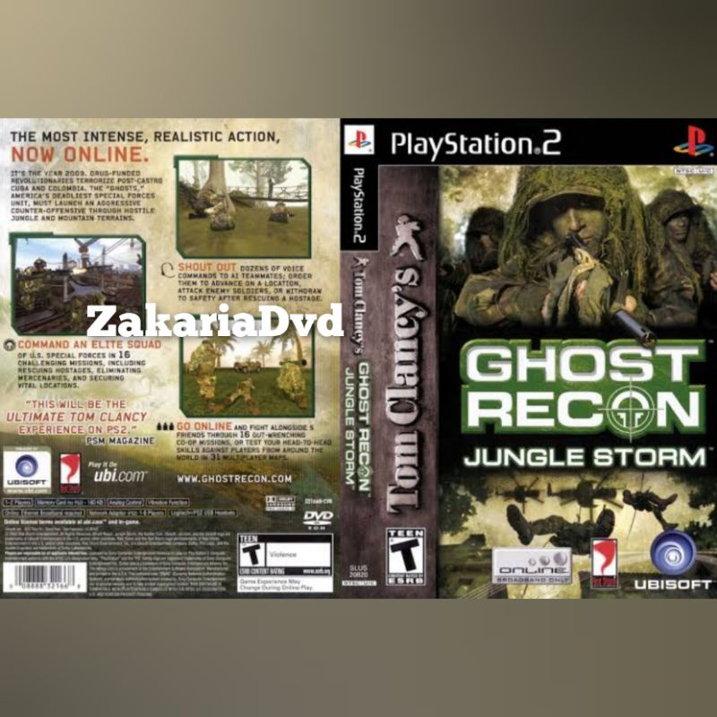 Kaset Ps 2 Ghost Recon Jungle Strom