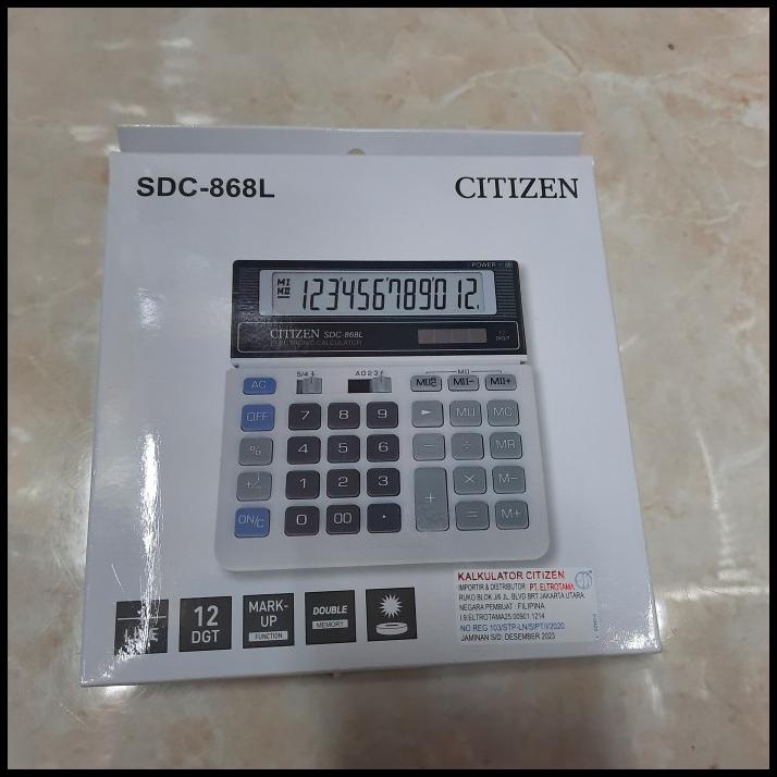 

Kalkulator Citizen Sdc-868L Original