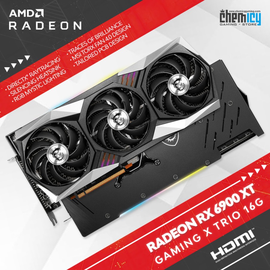 MSI Radeon RX 6900 XT / RX 6900XT Gaming X Trio 16G