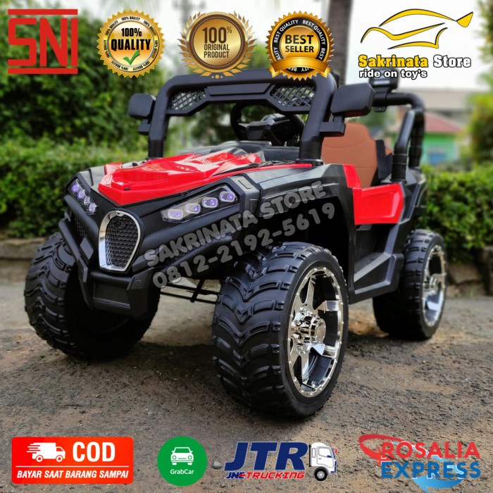 Mobil aki mainan anak. BIG JEEP BUGGY