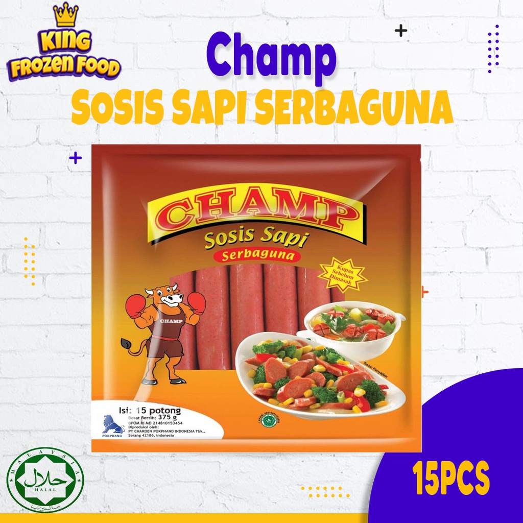 Champ Sosis Sapi Serbaguna Isi 15Pcs