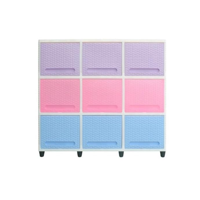 

Club Lemari PLastik Triple Flip 3, 4 & 5 Susun Serbaguna Rainbow stock ready