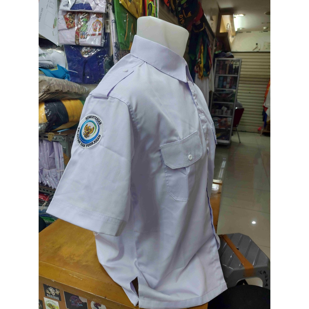 BIG SIZE KEMEJA KKP RI SERAGAM KKP RI putih