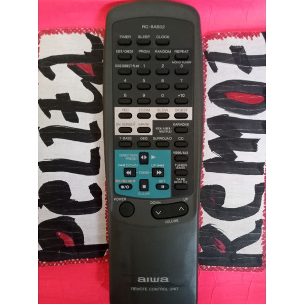 Remote control AIWA AUDIO SYSTEM NSX-S708 ORIGINAL TERLENGKAP