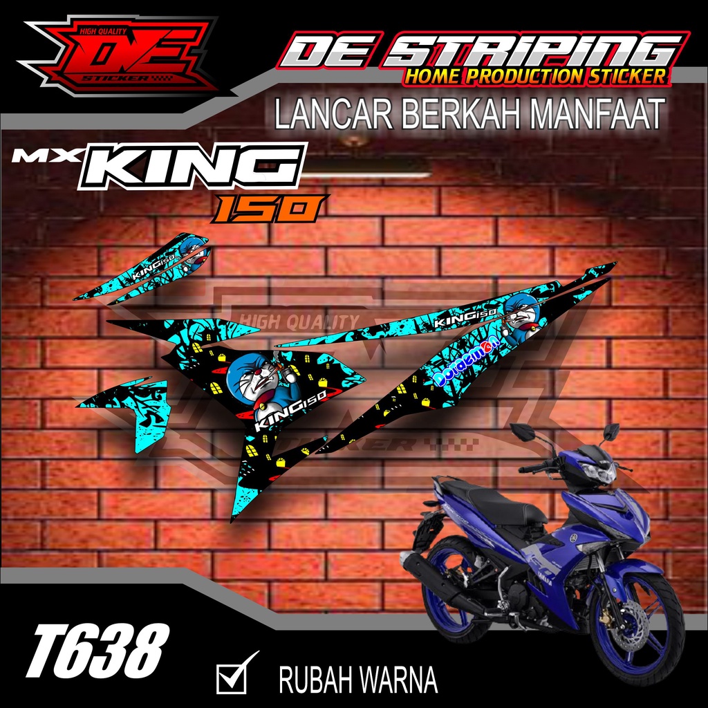 DORAEMONStriping Stiker Motor Mx King Semifull Keren T638