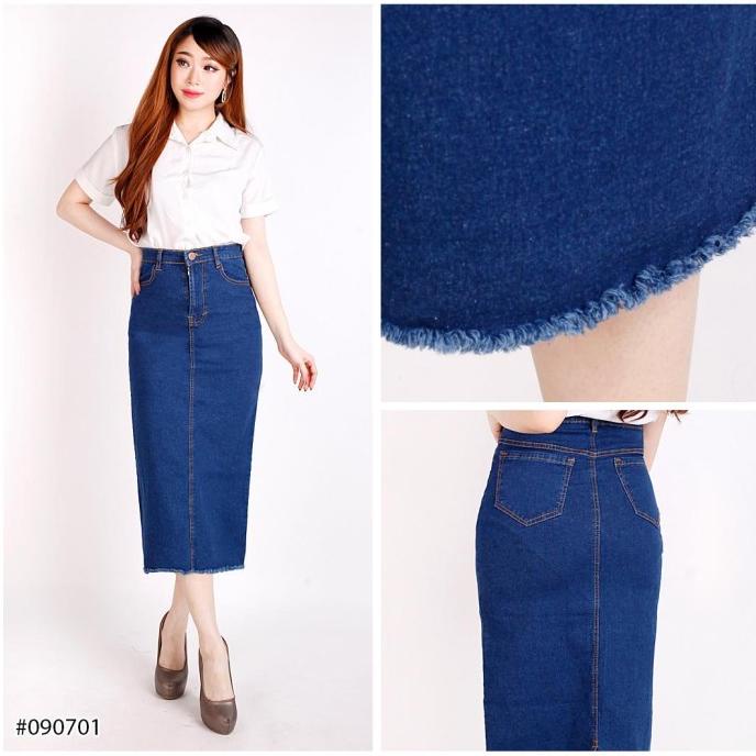 Celana Panjang Wanita Model Rok 7/9 Jeans Rumbai